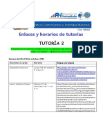 Horarios y Enlaces Tutoría 2-060-2022-III