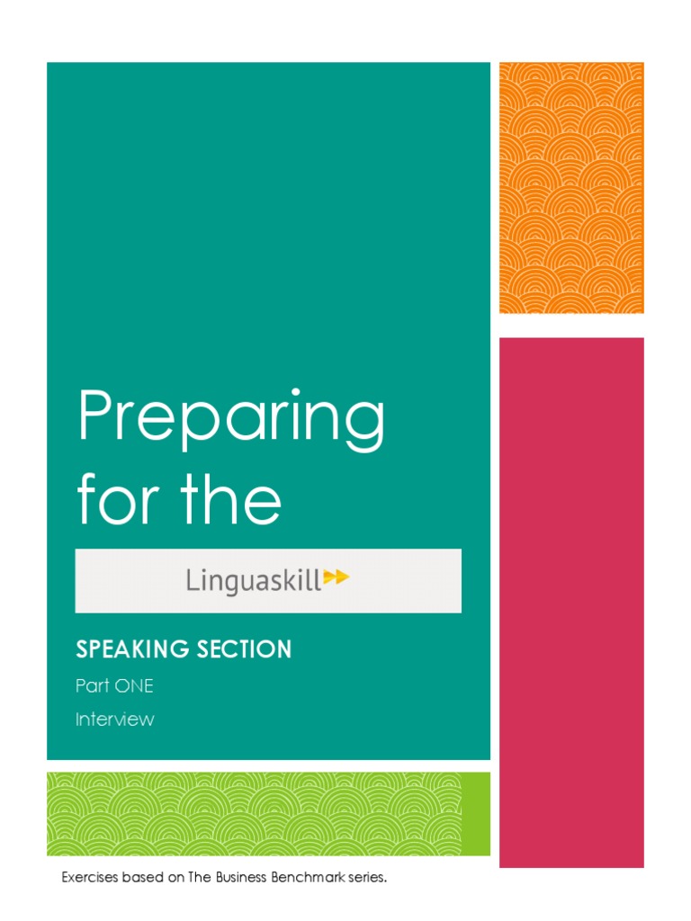 Copia De Preparing For The Linguaskill Speaking Section Part One
