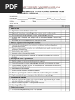 Checklist de Observação de Aula -Proposta