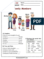 Family Members Possessive S Compressed