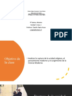 8 Bas - Historia - Clase2 - Reforma y Pensamiento Cientifico