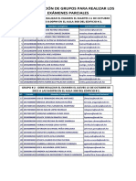 Programacion de Grupos para Realizar Examenes - 2022 3 Seccion 2000 Idm