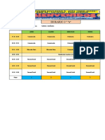 Horario 3 a - 2022