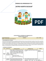 Aprendizaje práctico sobre huerto escolar