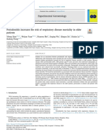 Periodontitis Increases The Risk of Respiratory Disease Mortality in Older