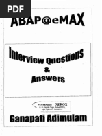 Download ABAP - Interview Questions  Answers Emax Technologies 242 Pages by Ravi Jalani SN60093633 doc pdf