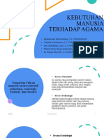 Kebutuhan Manusia Terhadap Agama