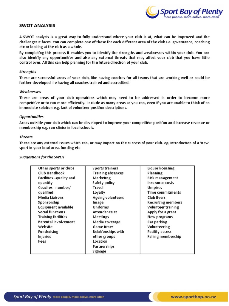 2.3. SWOT Analysis Template | PDF | Swot Analysis | Economies