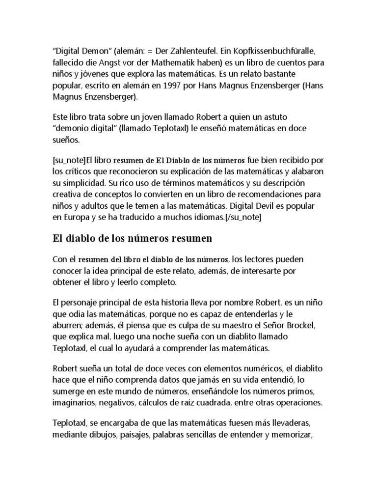 Resumen del 