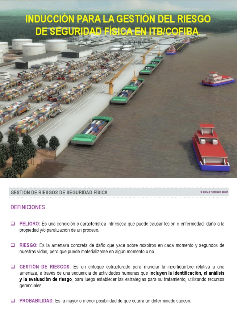 Inducción de Seguridad Física ITB COF | PDF | Riesgo | Gestión de riesgos