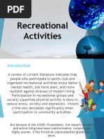 Recreational Activities PE3