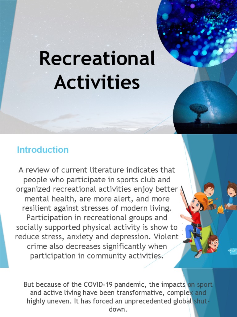Benefits of Recreational Activities | PDF | Recreation | Physical Fitness