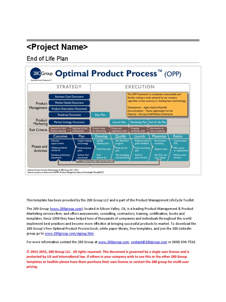 End of Life Plan | PDF