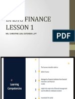 Basic Finance Lesson 1