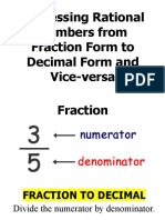 Rational Numbers: Converting Between Fractions and Decimals