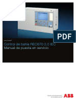 1MRK511312-UES - Es Manual de Puesta en Servicio Control de Bahia REC670 2.0 IEC