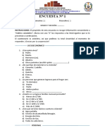 ENCUESTA DE HÁBITOS SALUDABLES - Práctica e Innv