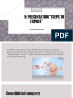 Presentation "Steps To Export, Jazmin Hernández