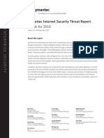 Symantec Internet Security Threat Report, Trends For 2010 Volume 16, Published April 2011