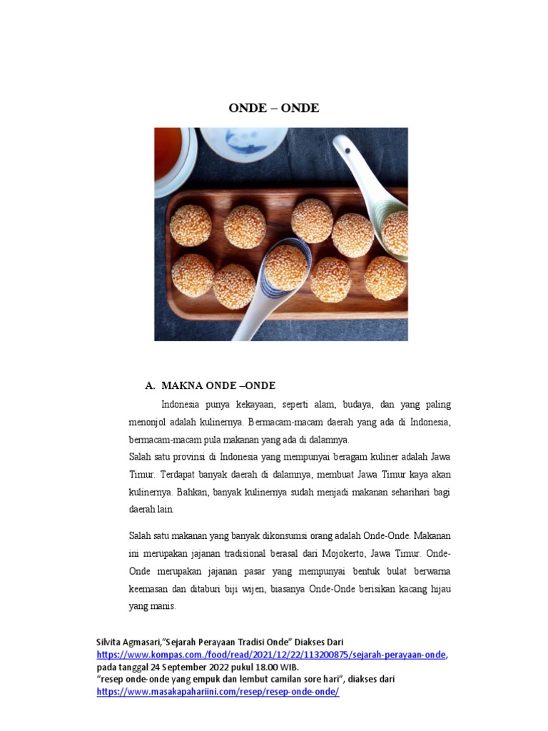 Tugas Artikel Makanan Tradisional PT 2 | PDF