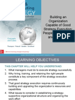 Building An Organization Capable of Good Strategy Execution: People, Capabilities, and Structure