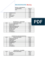 Bus Route List