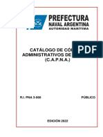 R.I. Pna 3-066 Catálogo de Códigos Administrativos de La P.N.A (C.a.p.n.a.)