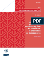 Las Relaciones Entre Modelos Económicos y Tipos de Capitalismo: La Experiencia de Centroamérica