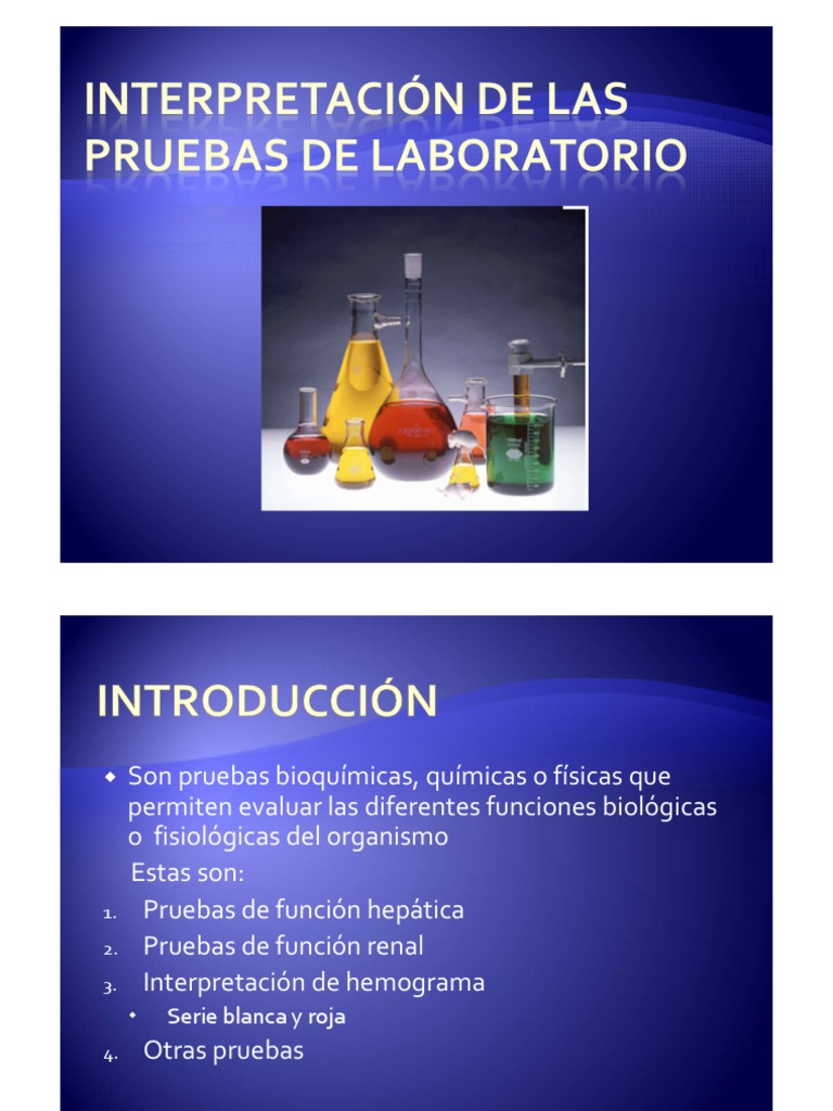 PDF Interpretacion de Las Pruebas de Laboratorio - Pruebas Hepáticas ...