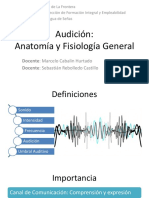 Clase Teórica 3 - Audición, Anatomía y Fisiología General