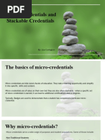 Micro-Learning and Stackable Credentials