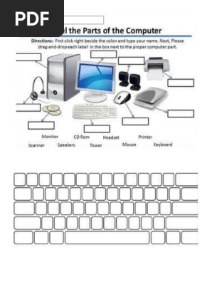 Label Computer Parts Worksheet Parts Of The Keyboard Worksheet