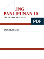 Araling Panlipunan 10 - Lesson 1