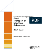 Guía Sobre La Reglamentación Relativa Al Transporte de Sustancias Infecciosas 2021 2021 Oms