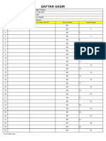 Daftar Hadir DM PDF
