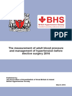 2016 The Measurement of Adult Blood Pressure and Management of Hypertension Before Elective Surgery