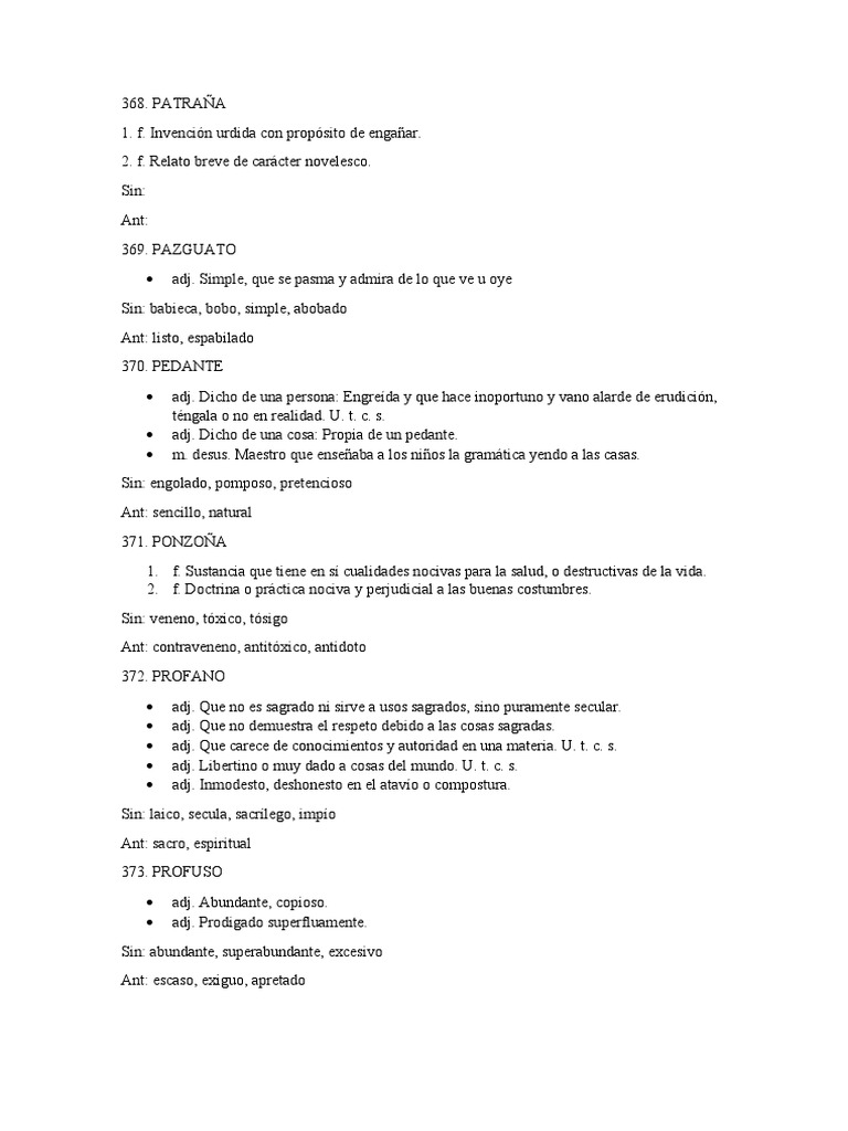 Glosario de Términos y Definiciones | PDF | Artes del Lenguaje y ...