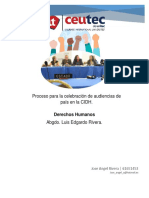 Proceso para La Celebración de Audiencias de País en La CIDH. - DDHH