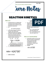 G. Chem. Lecture Notes 2_Reaction Kinetics - Tranquility