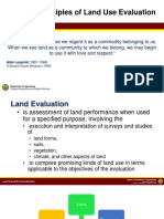 Principles of Land Use Evaluation