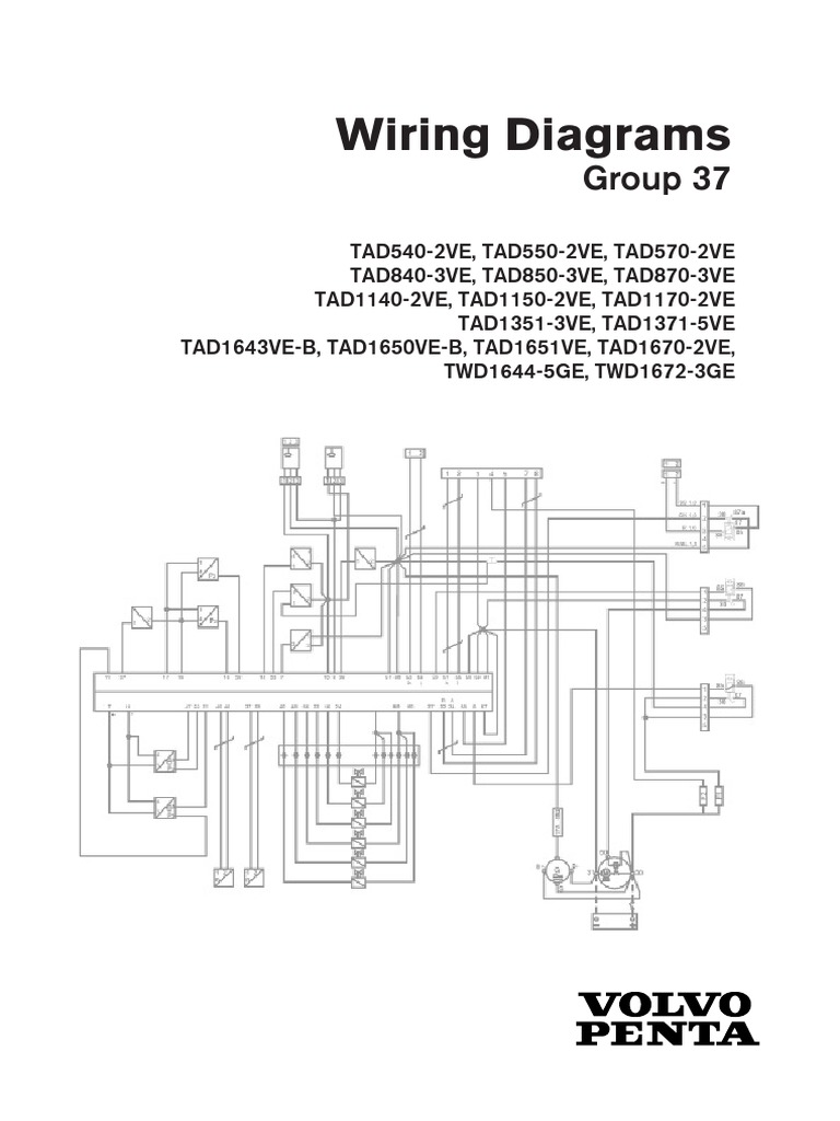 Volvo Penta Wiring Diagrams for TAD and TWD Engine Models PDF