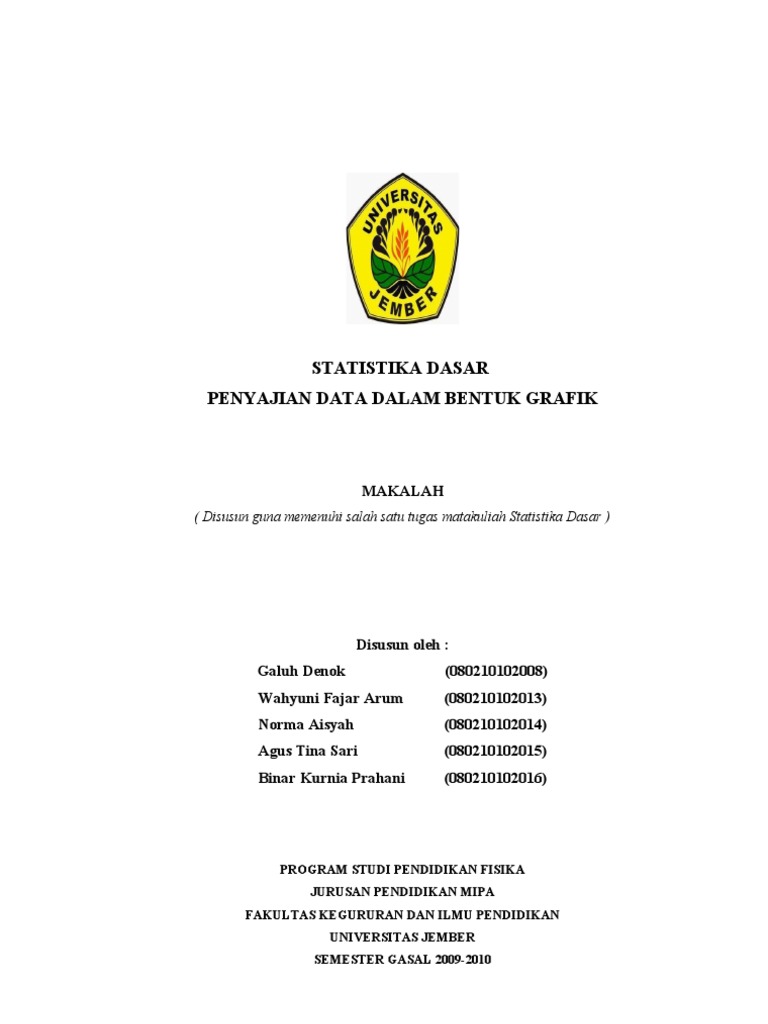 Makalah Penyajian Data Dalam Bentuk Grafik