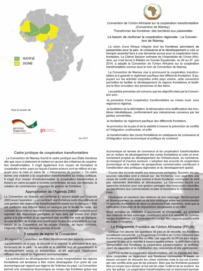 Niamey Convention Quick Sheet French PDF