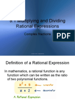 11.3 Multiplying and Dividing Rational Expressions