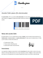 Acorde Cdim Piano (Do Disminuido)