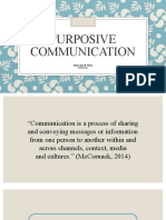 Purposive Communication - Lesson 1