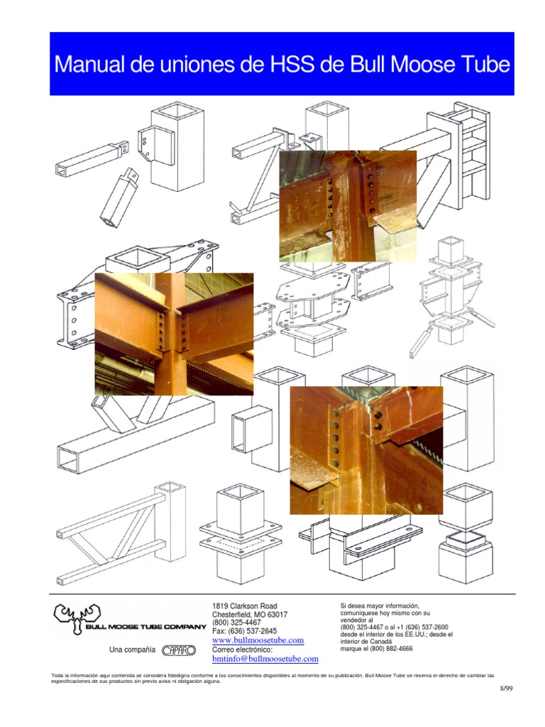 Manual de Uniones para HSS | PDF | Esfuerzo cortante | Soldadura
