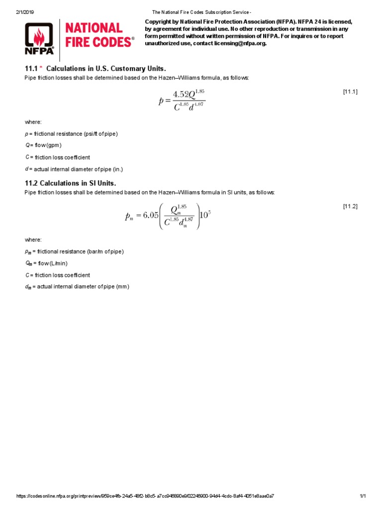 Chapter 11 Hydraulic Calculations PDF
