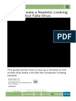 Create A Realistic Looking But Fake Virus