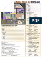 Rooms of The House There Be Grammar Drills Picture Description Exercises 145644